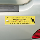 『猫熱狂するの女性たち』 バンパーステッカー (車上)
