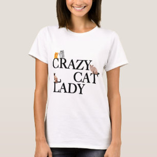 猫熱狂するの女 Tシャツ