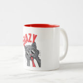 猫熱狂するの様々な気分を探る ツートーンマグカップ (正面右)