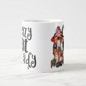 猫熱狂するの猫好き ジャンボコーヒーマグカップ (正面)