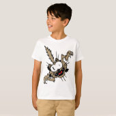 猫熱狂するを攻撃 Tシャツ (正面フル)