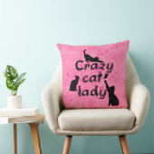 猫熱狂するレディかわいい小猫ちゃんの柄がピンク クッション (椅子)