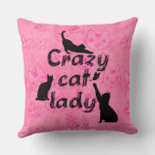 猫熱狂するレディかわいい小猫ちゃんの柄がピンク クッション (裏面)