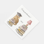 猫熱狂する卒業2023ナプキン スタンダードランチョンナプキン (角)