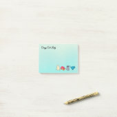 猫熱狂する婦人と4匹のかわいい猫 ポストイット (デスク上)