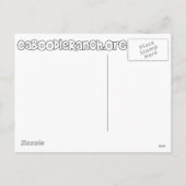 「猫熱狂する婦人のクリスマス」 シーズンポストカード (裏面)