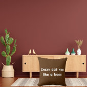 猫熱狂する昼寝かわいいボスモダンエレガントクール クッション