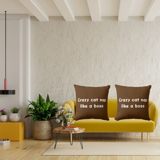 猫熱狂する昼寝かわいいボスモダンエレガントクール クッション