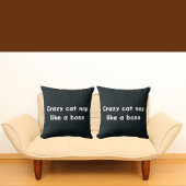 猫熱狂する昼寝かわいいボスモダン クッション