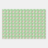 猫熱狂する束 ラッピングペーパーシート (正面)