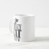 猫熱狂する男 コーヒーマグカップ (正面左)