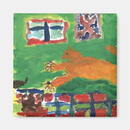 猫熱狂する磁石 マグネット