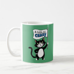 猫熱狂する、白黒猫好き コーヒーマグカップ