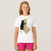 猫爪付きポスト女子Tシャツ Tシャツ (正面フル)