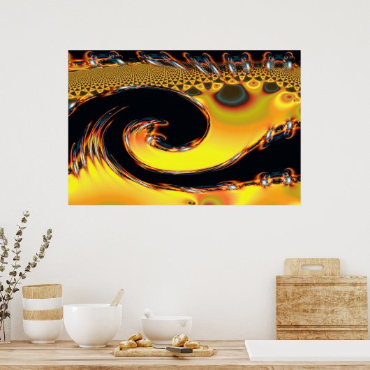 猫爪 ポスター (キッチン)