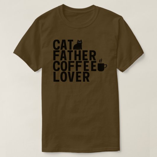 猫父親 Tシャツ (デザイン正面)