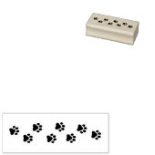 猫犬のペットの手のプリントの列 ラバースタンプ (押印)