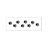 猫犬のペットの手のプリントの列 ラバースタンプ (インプリント)
