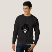 猫犬の子犬の爪かわいいおもしろい スウェットシャツ (正面フル)