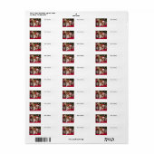 猫犬クリスマス ラベル (フルシート)