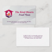 猫犬シェルターロゴ | 野生生命救助 名刺 (正面/裏面)