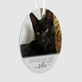 猫犬ペットロス記念パーソナライズされた館 オーナメント (正面)