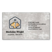 猫犬ホーム | 動物保護施設 マグネット名刺 (正面)