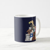 猫犬好きのクリスマス祝いの贈り物 コーヒーマグカップ (正面右)