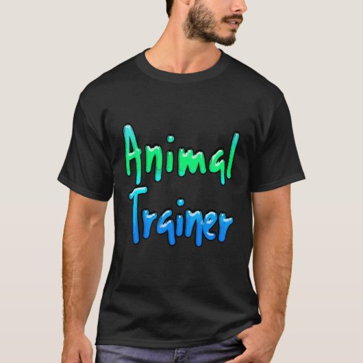 猫犬馬その他のペット動物トレーナー Tシャツ (正面)