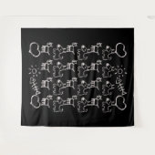 猫犬 タペストリー (正面(横))