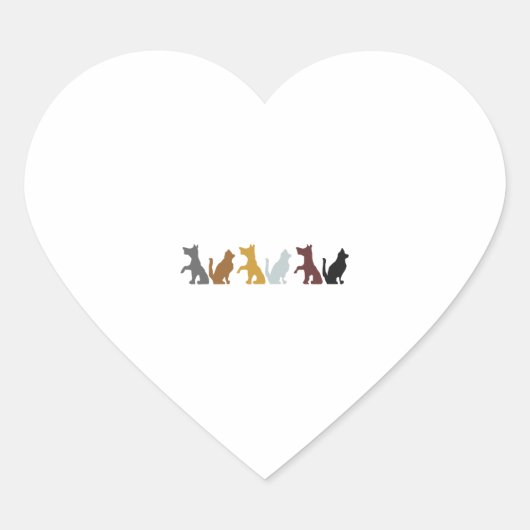 猫犬 ハートシール (正面)