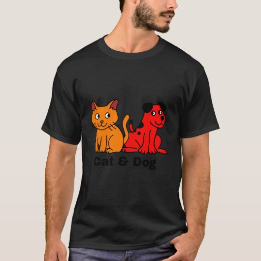 猫犬 Tシャツ (正面)