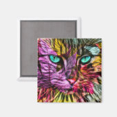 猫猫アート マグネット (正面/裏面)