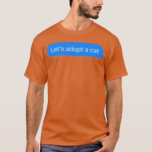 猫猫好きの娘を養子にする Tシャツ (正面)