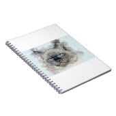 猫猫猫ペットヘッドぬいぐるみ猫かわいい ノートブック (右側)