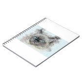 猫猫猫ペットヘッドぬいぐるみ猫かわいい ノートブック (左側)