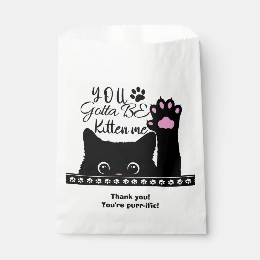 猫猫誕生日ありがとう フェイバーバッグ (正面)