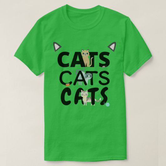 猫猫1 Tシャツ (デザイン正面)