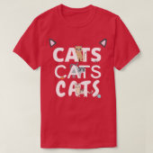 猫猫5 Tシャツ (デザイン正面)