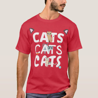 猫猫5 Tシャツ