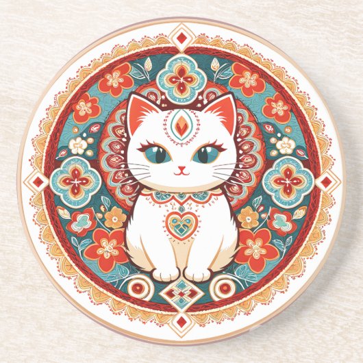 猫猫 コースター (正面)