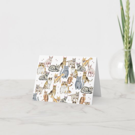 猫猫 サンキューカード (正面)