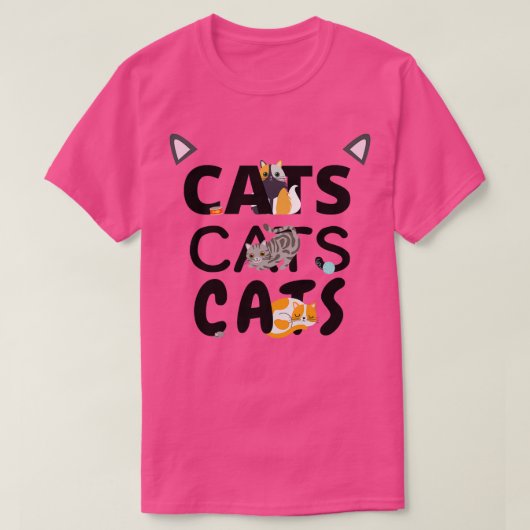 猫猫 Tシャツ (デザイン正面)