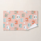 猫王室の型 バスタオルセット (ハンドタオル)