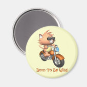 猫生まれ野性 マグネット (正面/裏面)