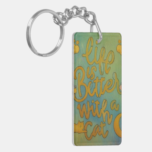 猫生活 キーホルダー (正面左)