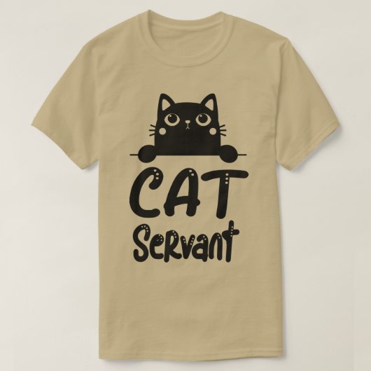 猫用おもしろいサービス Tシャツ (デザイン正面)