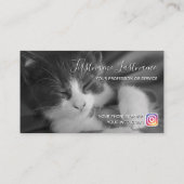 猫用おもしろい飼気に介護サービス 名刺 (裏面)