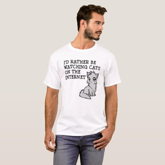 猫用おもしろいTシャツ Tシャツ (正面フル)