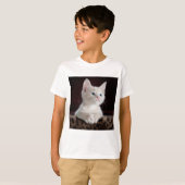 猫用のシャツ Tシャツ (正面フル)